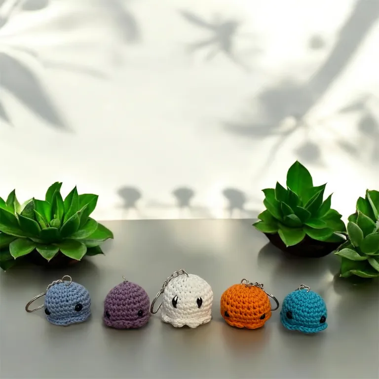 Porte-clé mini poulpe